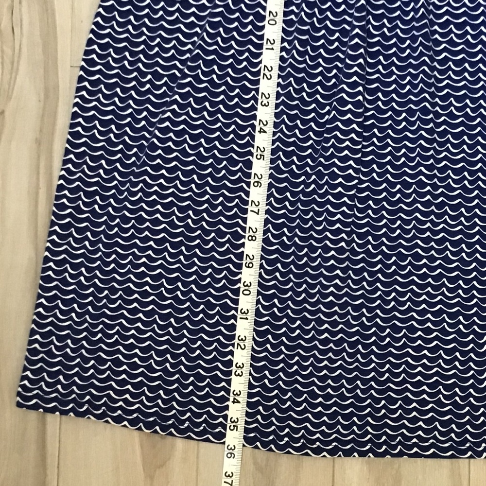 Boden Summer Dress Women’s 8 Petite Blue White Coral Like New - Picture 11 of 15